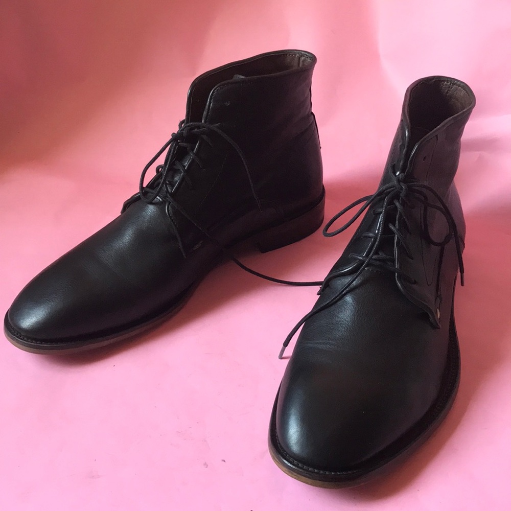 Black Aldo leather boots